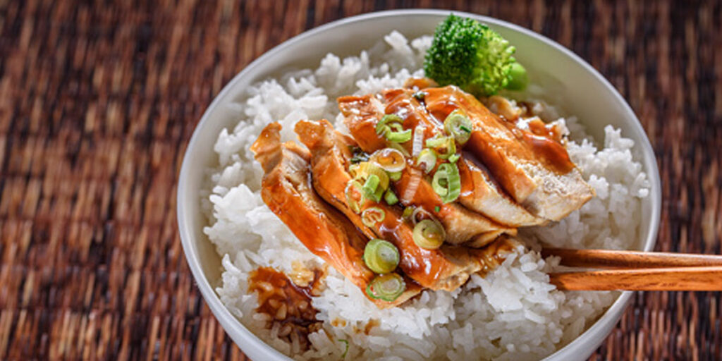 high protein chicken and rice bowl recipe