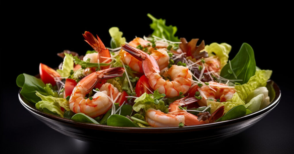 high protein prawn salad recipe