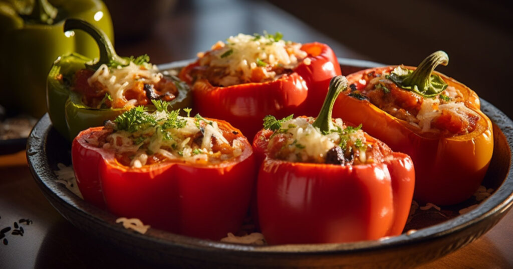 high protein stuffed bell peppers recipe